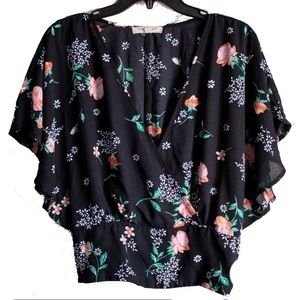 Living Doll Floral Dolman Top